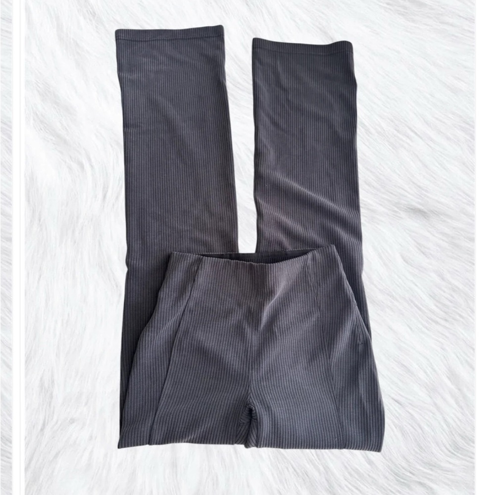 Lululemon Ribbed softstreme flare black pants